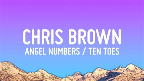 angel numbers chris brown lyrics